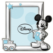 Cornice Portafoto Mickey Mouse:Cornice Portafoto Mickey Mouse Innocenti Argenti Azzuro D102 4LC
